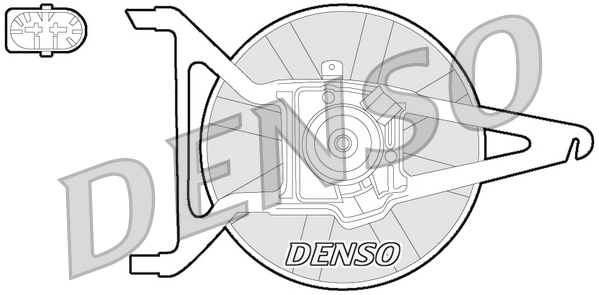 Вентилятор охлаждение двигателя DENSO DER21020