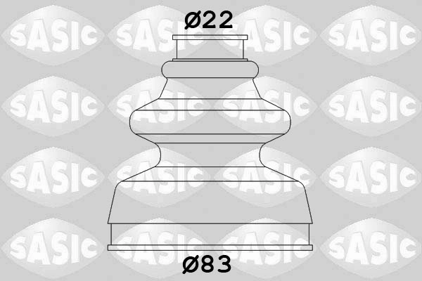 Комплект пыльника приводной вал SASIC 2933653