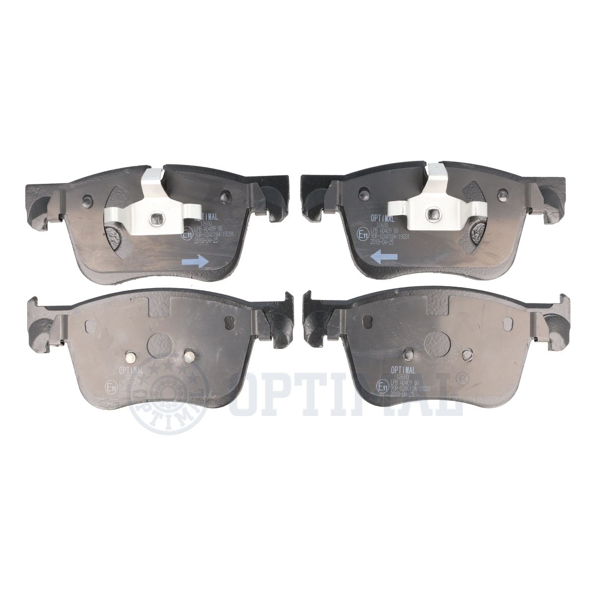Комплект тормозных колодок дисковый тормоз OPTIMAL BP-12680