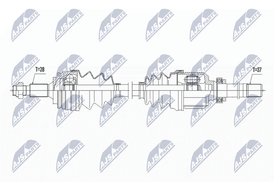 Приводной вал NTY NPW-PE-073