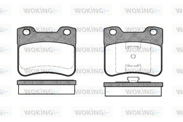 Комплект тормозных колодок дисковый тормоз WOKING P3473.10