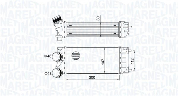 Интеркулер MAGNETI MARELLI 351319204920