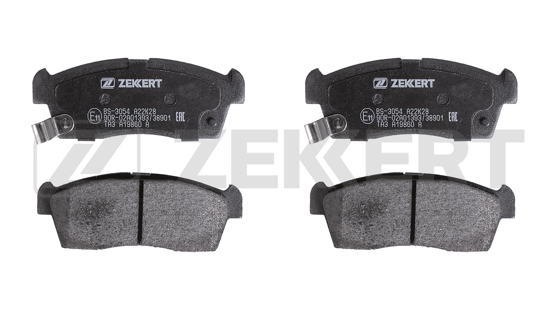 Комплект тормозных колодок дисковый тормоз ZEKKERT BS-3054