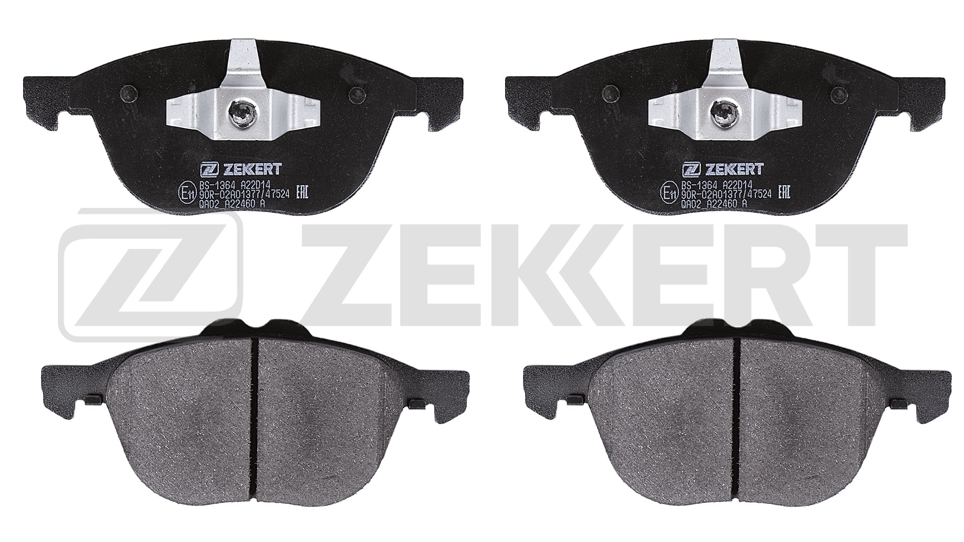 Комплект тормозных колодок дисковый тормоз ZEKKERT BS1364