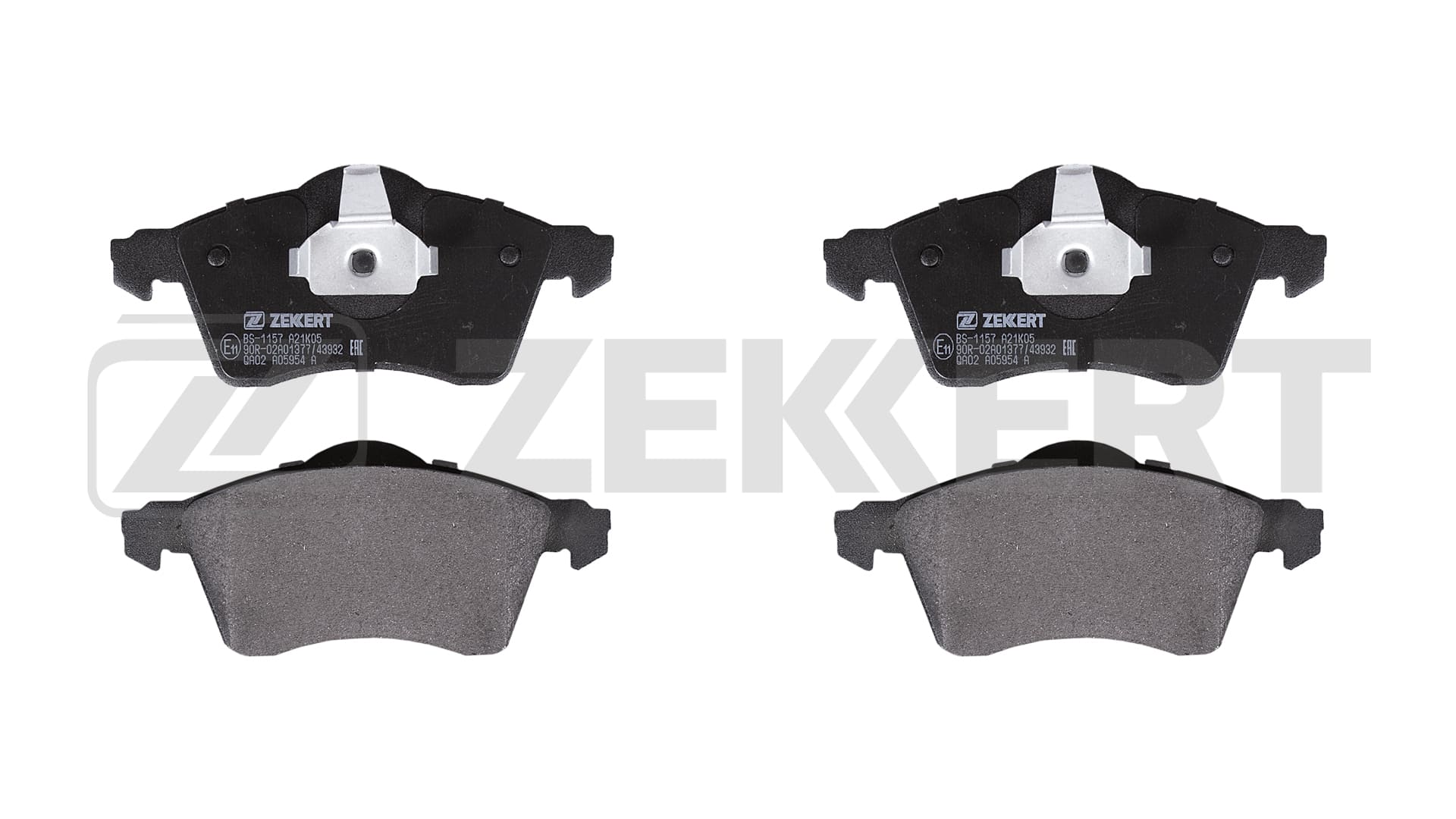 Комплект тормозных колодок дисковый тормоз ZEKKERT BS1157