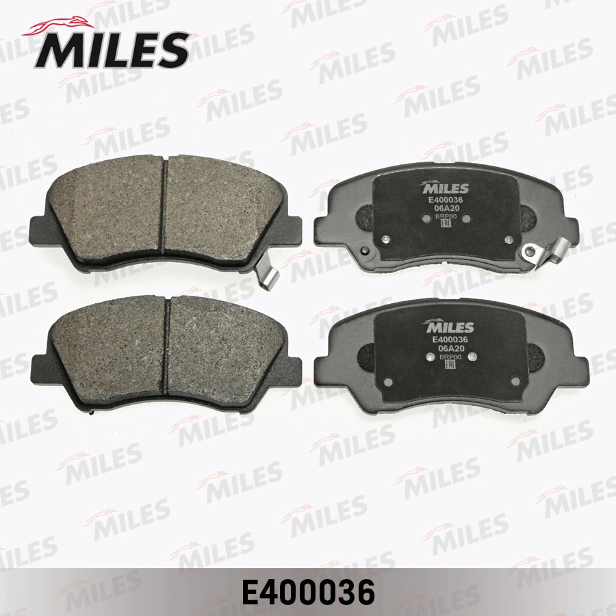 Комплект тормозных колодок дисковый тормоз MILES E400036