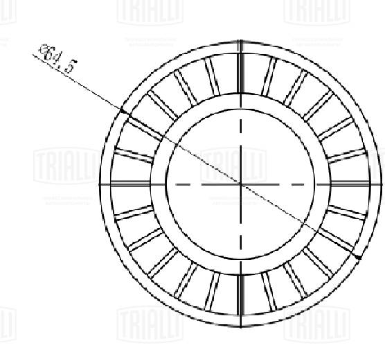 Натяжитель ремня клиновой зубча TRIALLI CM 5773