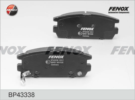 Тормозные колодки FENOX BP43338
