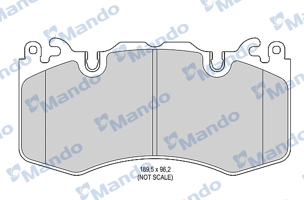 Комплект тормозных колодок дисковый тормоз MANDO MBF015606