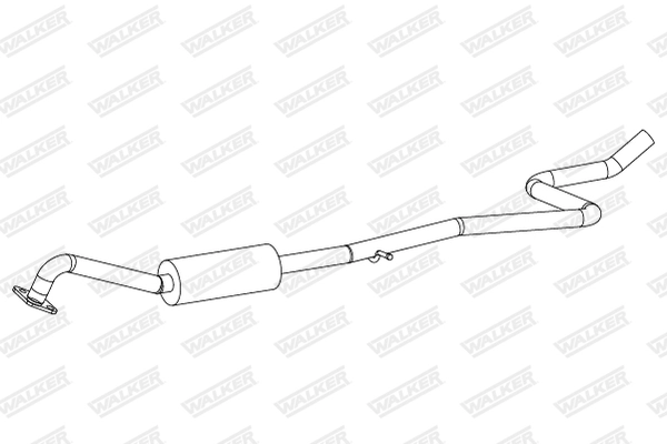 Средний глушитель выхлопных газов WALKER PRODUCTS 24288