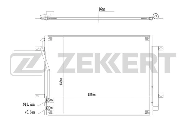 Конденсатор кондиционер ZEKKERT MK-3189