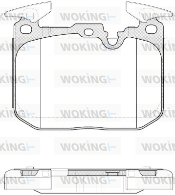 Комплект тормозных колодок дисковый тормоз WOKING P15913.10