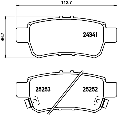 Комплект тормозных колодок дисковый тормоз HELLA/BEHR/PAGID 8DB 355 030-621