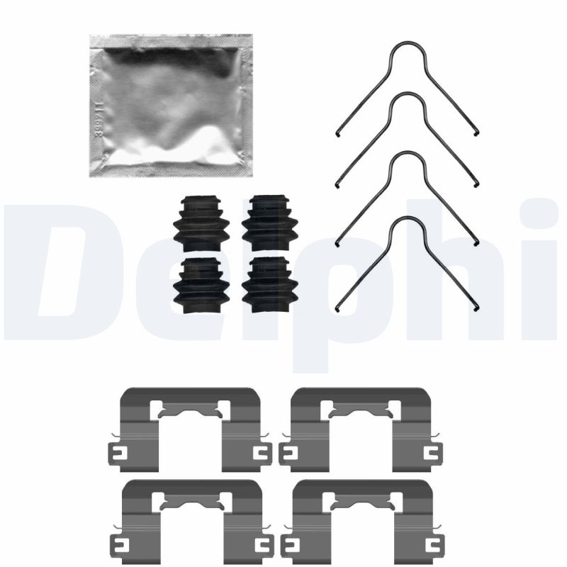 Комплектующие колодки дискового тормоза DELPHI LX0741