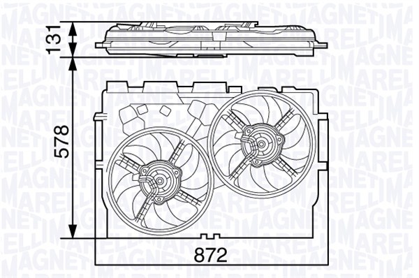 Вентилятор охлаждения MAGNETI MARELLI 069422583010