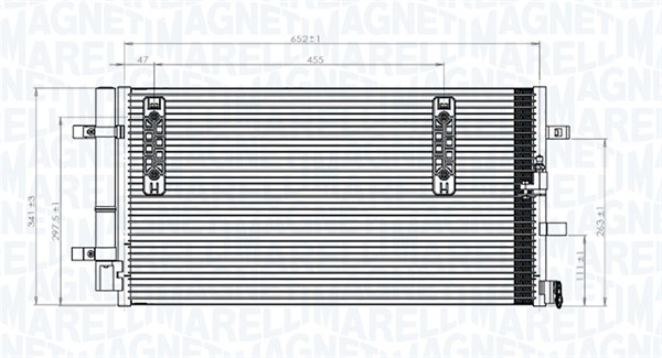 Радиатор кондиционера MAGNETI MARELLI 350203827000