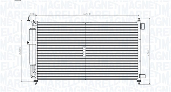 Радиатор кондиционера MAGNETI MARELLI 350203829000