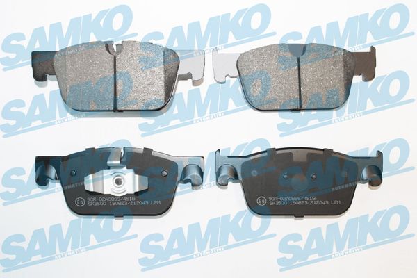 Комплект тормозных колодок дисковый тормоз SAMKO 5SP2043