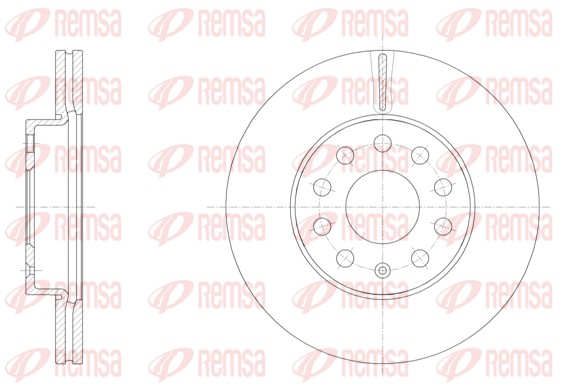Тормозной диск REMSA 61586.10