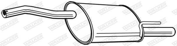 Глушитель выхлопных газов конечный WALKER PRODUCTS 24162
