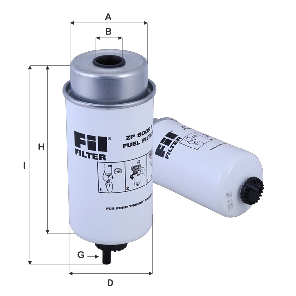 Топливный фильтр FIL FILTER ZP 8005 F
