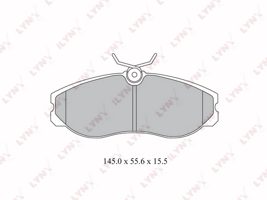 Комплект тормозных колодок дисковый тормоз LYNXAUTO BD-3028