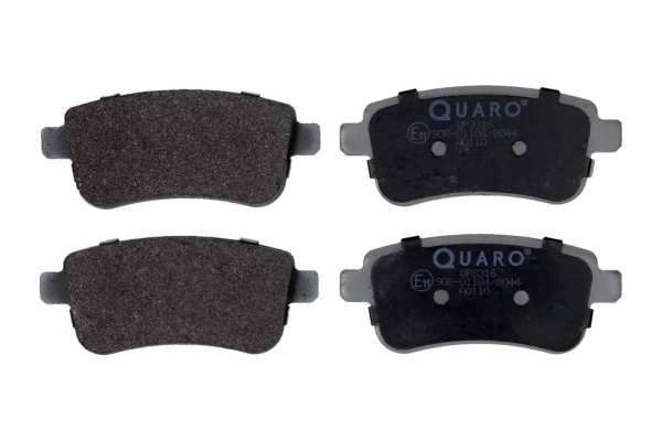 Комплект тормозных колодок дисковый тормоз QUARO QP3316