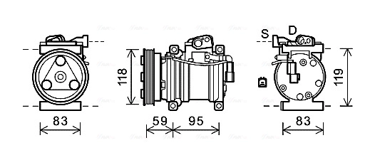 Компрессор кондиционер AVA QUALITY COOLING KAK200