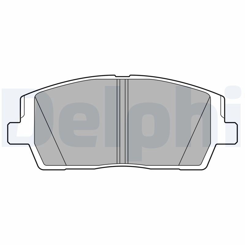 Комплект тормозных колодок дисковый тормоз DELPHI LP3552