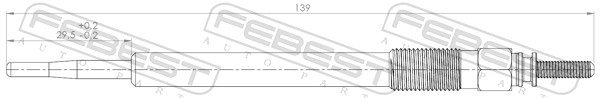 Свеча накаливания FEBEST 12642-004