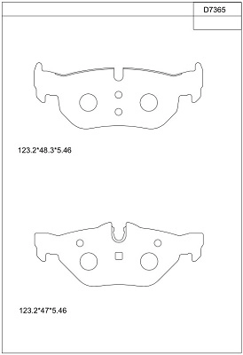Комплект тормозных колодок дисковый тормоз ASIMCO KD7365