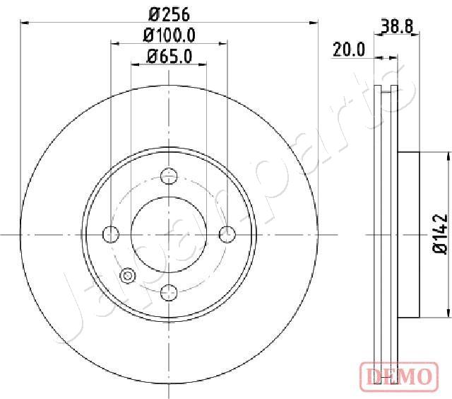 Тормозной диск JAPANPARTS DI-0935C