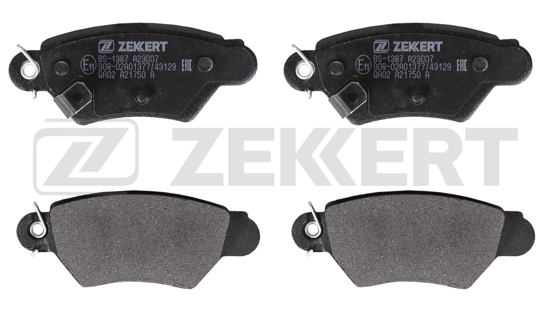 Комплект тормозных колодок дисковый тормоз ZEKKERT BS1387