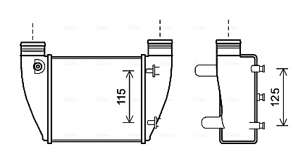 Интеркулер AVA QUALITY COOLING AI4364