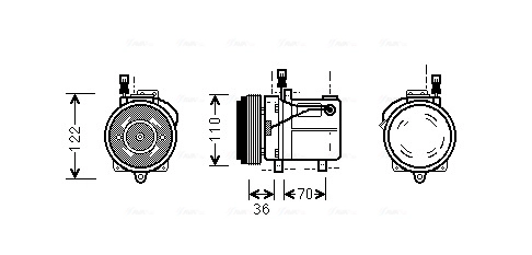 Компрессор кондиционер AVA QUALITY COOLING BWAK060