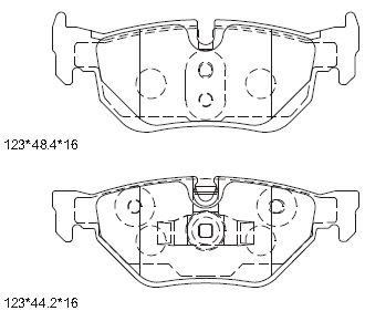 Комплект тормозных колодок дисковый тормоз ASIMCO KD7787