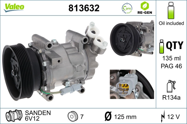 Компрессор кондиционер VALEO 813632
