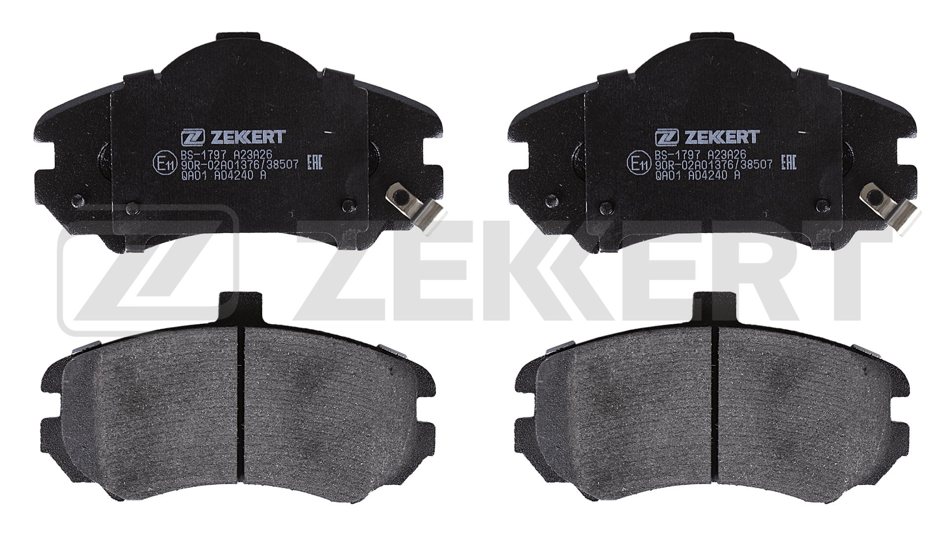 Комплект тормозных колодок дисковый тормоз ZEKKERT BS1797