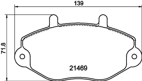 Комплект тормозных колодок дисковый тормоз HELLA/BEHR/PAGID T0390