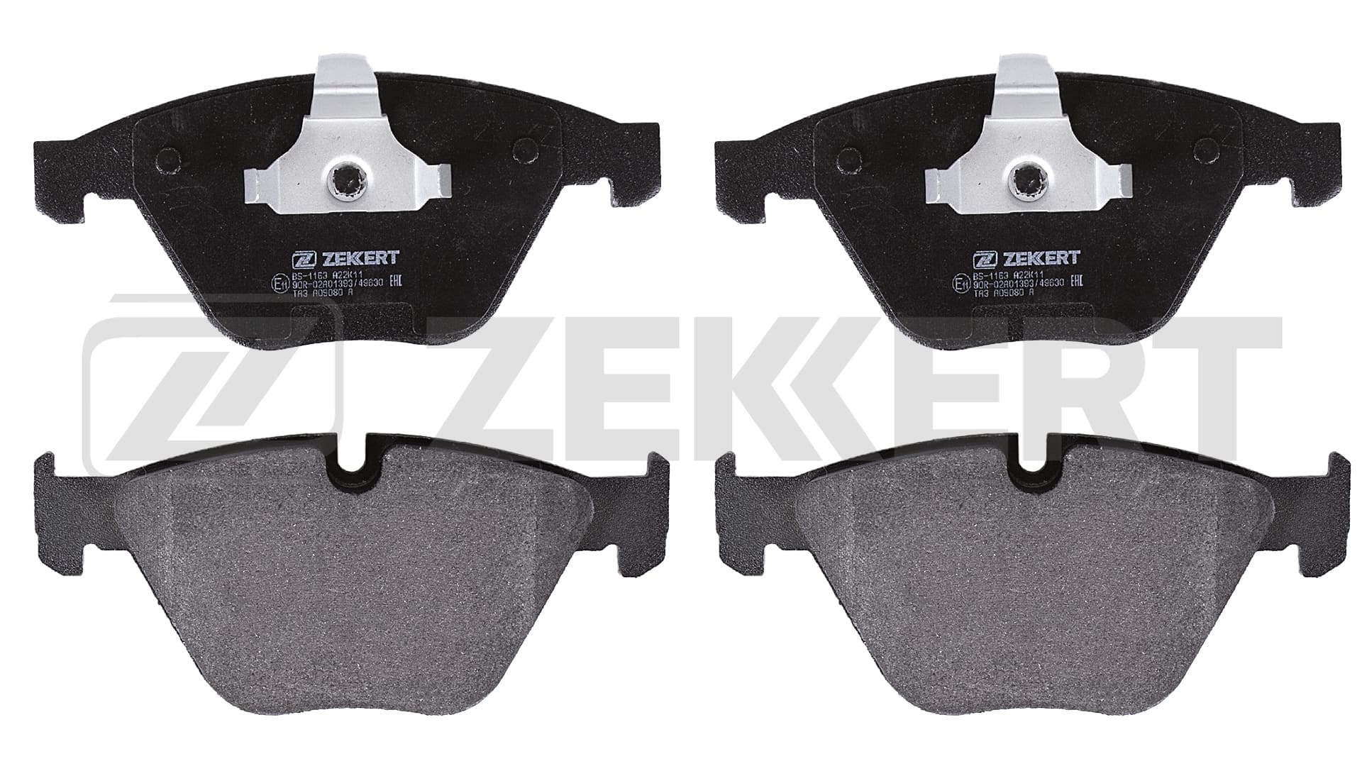 Комплект тормозных колодок дисковый тормоз ZEKKERT BS1163
