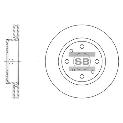 Тормозной диск HI-Q SD2015