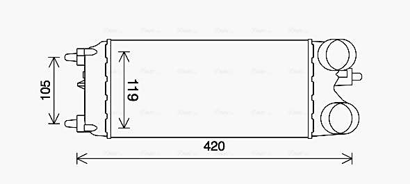 Интеркулер AVA QUALITY COOLING FD4649