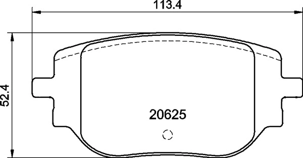Комплект тормозных колодок дисковый тормоз BREMBO P59102