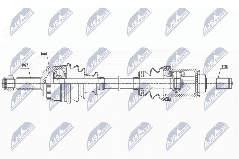 Приводной вал NTY NPW-KA-368