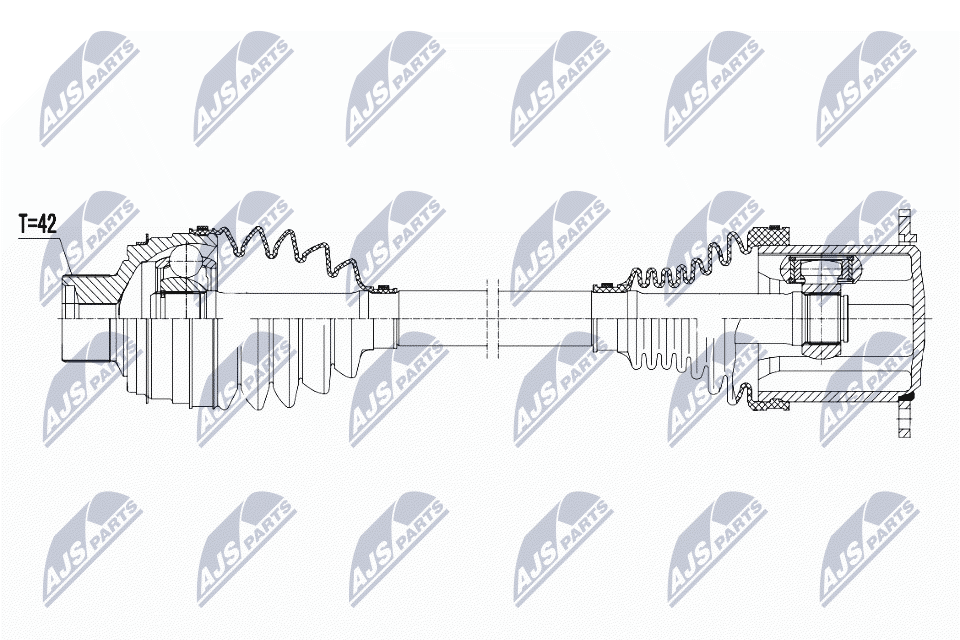 Приводной вал NTY NPW-AU-053