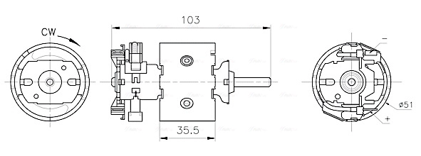 Вентилятор салона AVA QUALITY COOLING MS8783