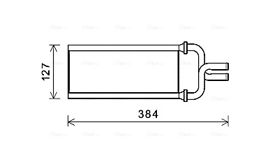 Теплообменник отопление салона AVA QUALITY COOLING HDA6292