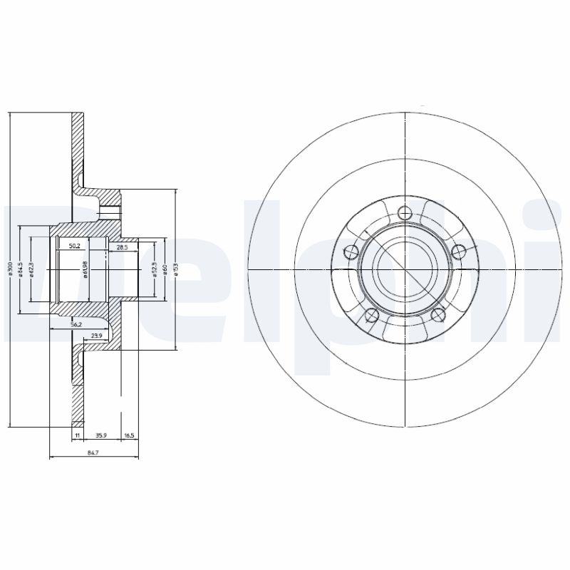 Тормозной диск DELPHI BG9024RS