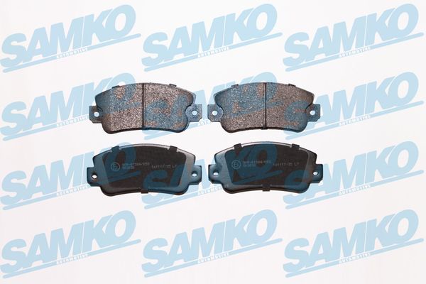 Комплект тормозных колодок дисковый тормоз SAMKO 5SP006