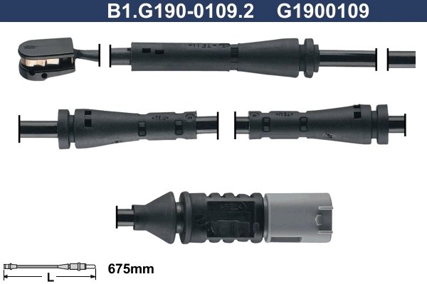 Сигнализатор износ тормозных колодок GALFER B1.G190-0109.2